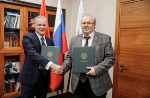 Signing an agreement between Claster and Engineering School “Digital Engineering” of SPbPU