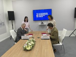 Подписание соглашения с генеральным директором «ЭкспоФорум-Интернэшнл»